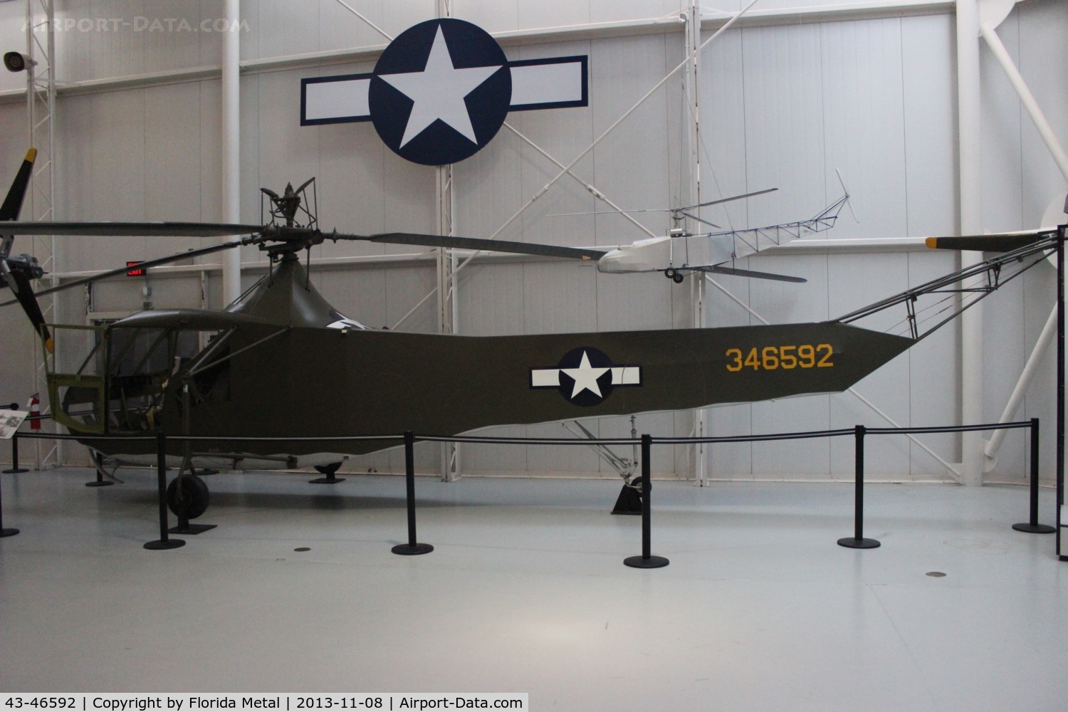 43-46592, 1943 Sikorsky R-4B Hoverfly C/N 136, R-4B Hoverfly at Ft. Rucker Army Aviation Museum
