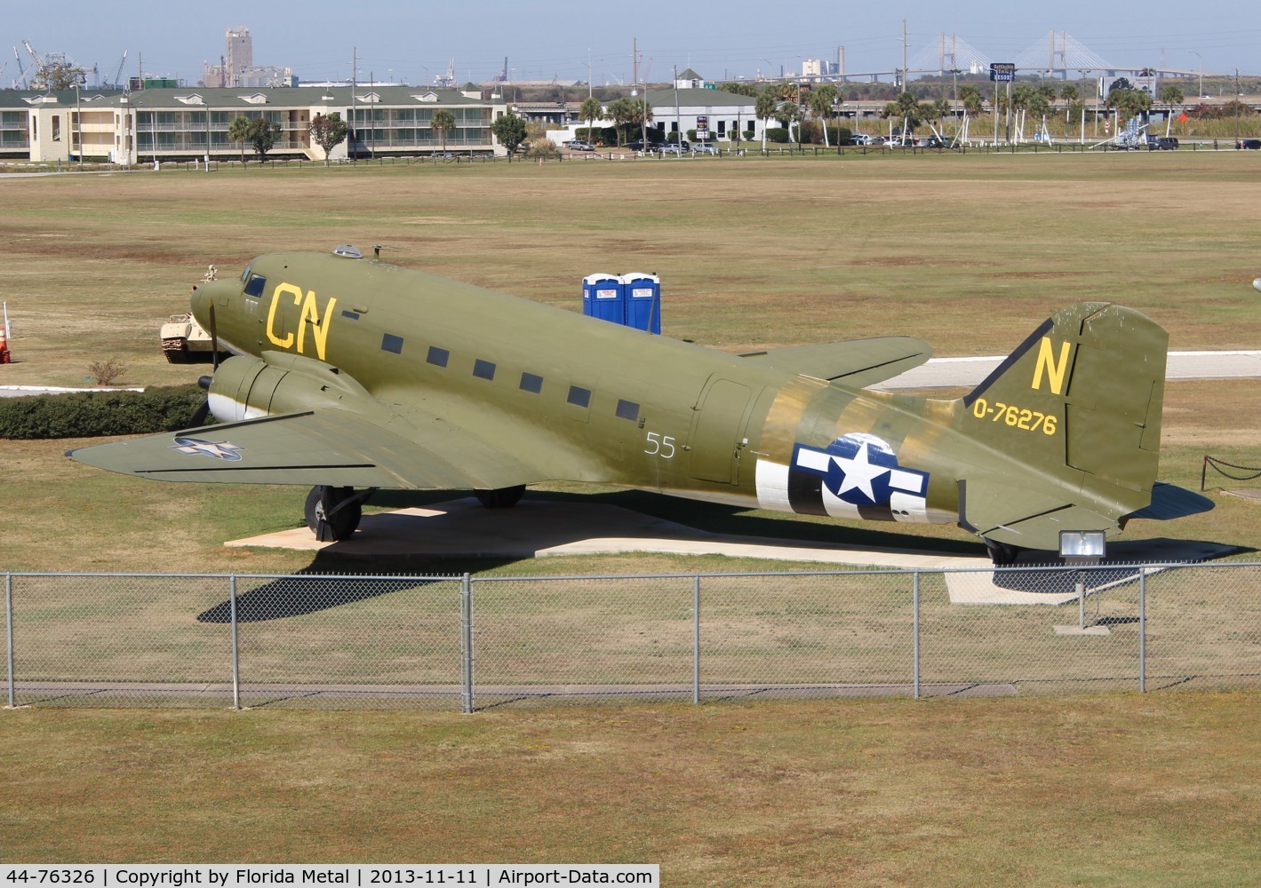 44-76326, 1944 Douglas VC-47D-25-DK Skytrain C/N 32658, VC-47D Skytrain at Battleship Alabama museum