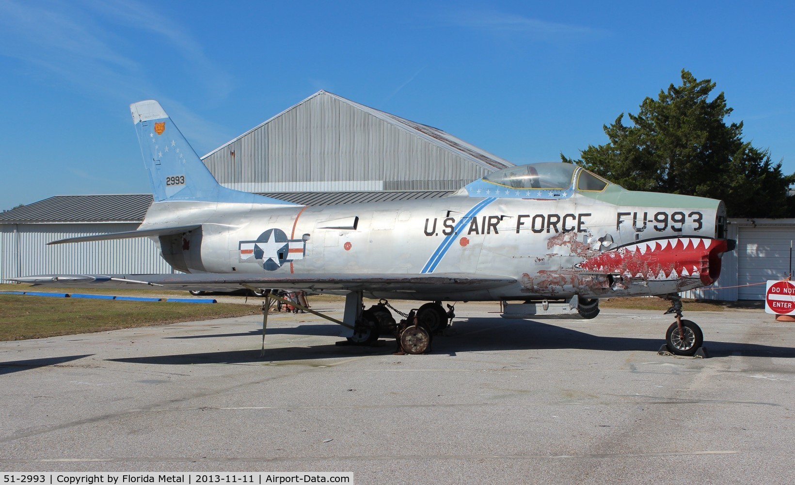 51-2993, North American F-86L Sabre C/N 177-50, F-86L Sabre at Battleship Alabama Museum