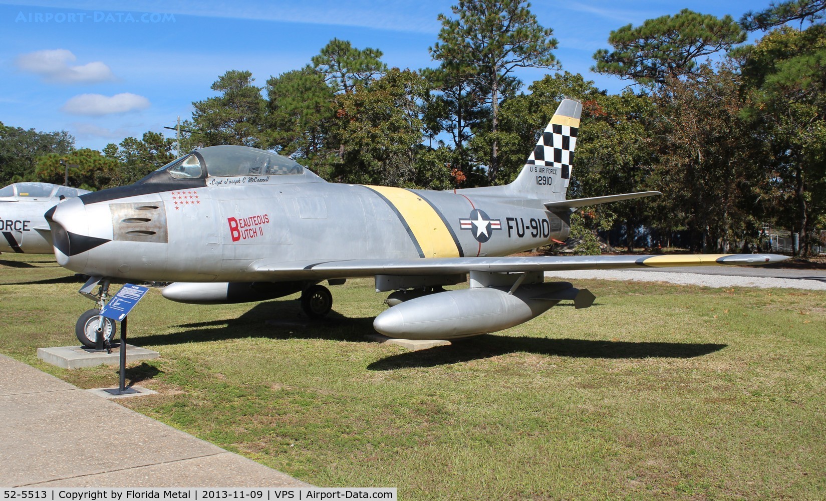 52-5513, 1952 North American F-86F-25-NA Sabre C/N 193-242, F-86F Sabre at USAF Armament Museum