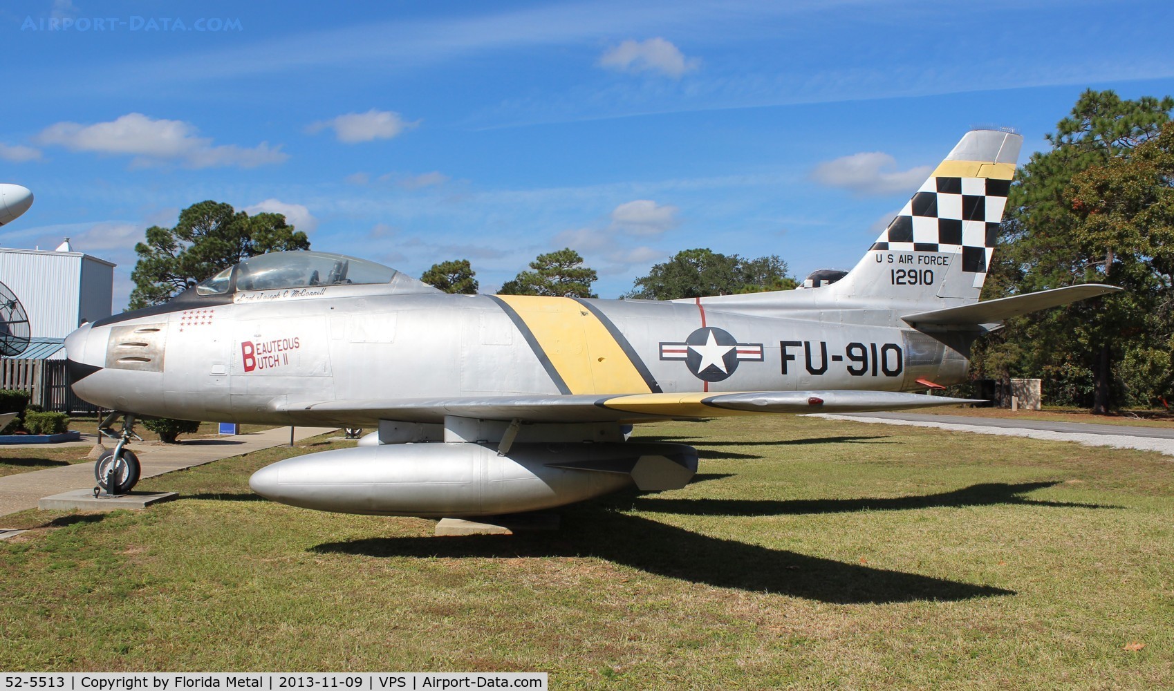52-5513, 1952 North American F-86F-25-NA Sabre C/N 193-242, F-86F Sabre at USAF Armament Museum