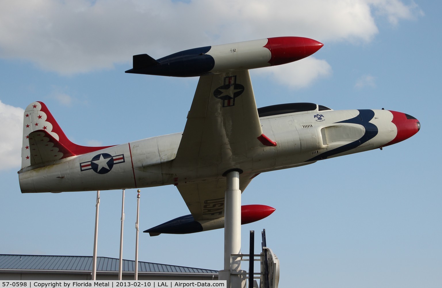 57-0598, 1957 Lockheed T-33A Shooting Star C/N 580-1247, T-33 Shooting Star at Lakeland