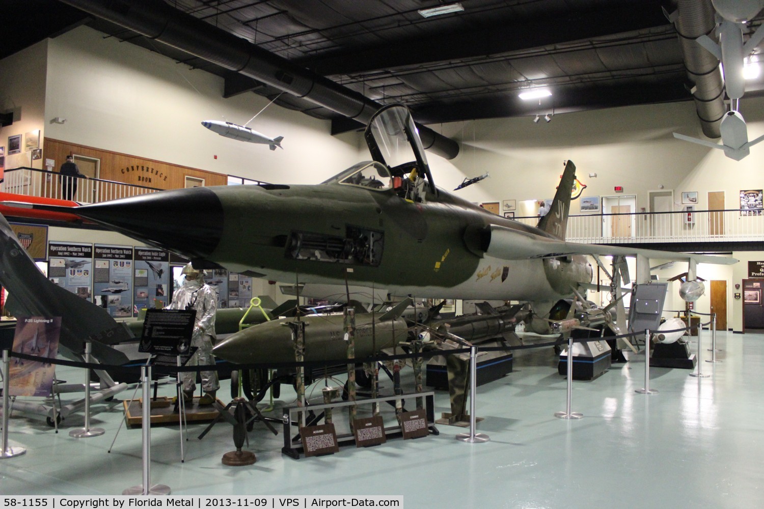 58-1155, 1960 Republic F-105D Thunderchief C/N D10, F-105D Thunderchief at USAF Armament museum