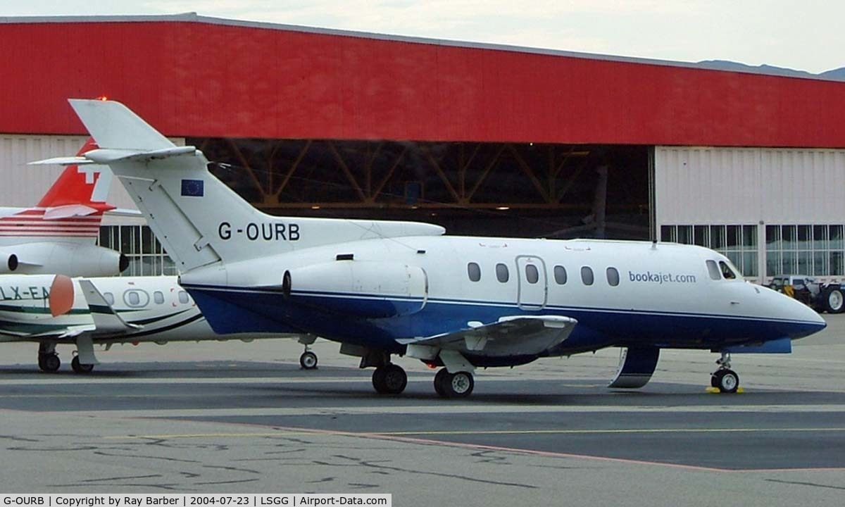 G-OURB, 1979 British Aerospace HS.125 Series 700B C/N 257054, G-OURB   Hawker-Siddeley HS.125/700B [257054] (Bookajet.com) Geneva~HB 23/07/2004