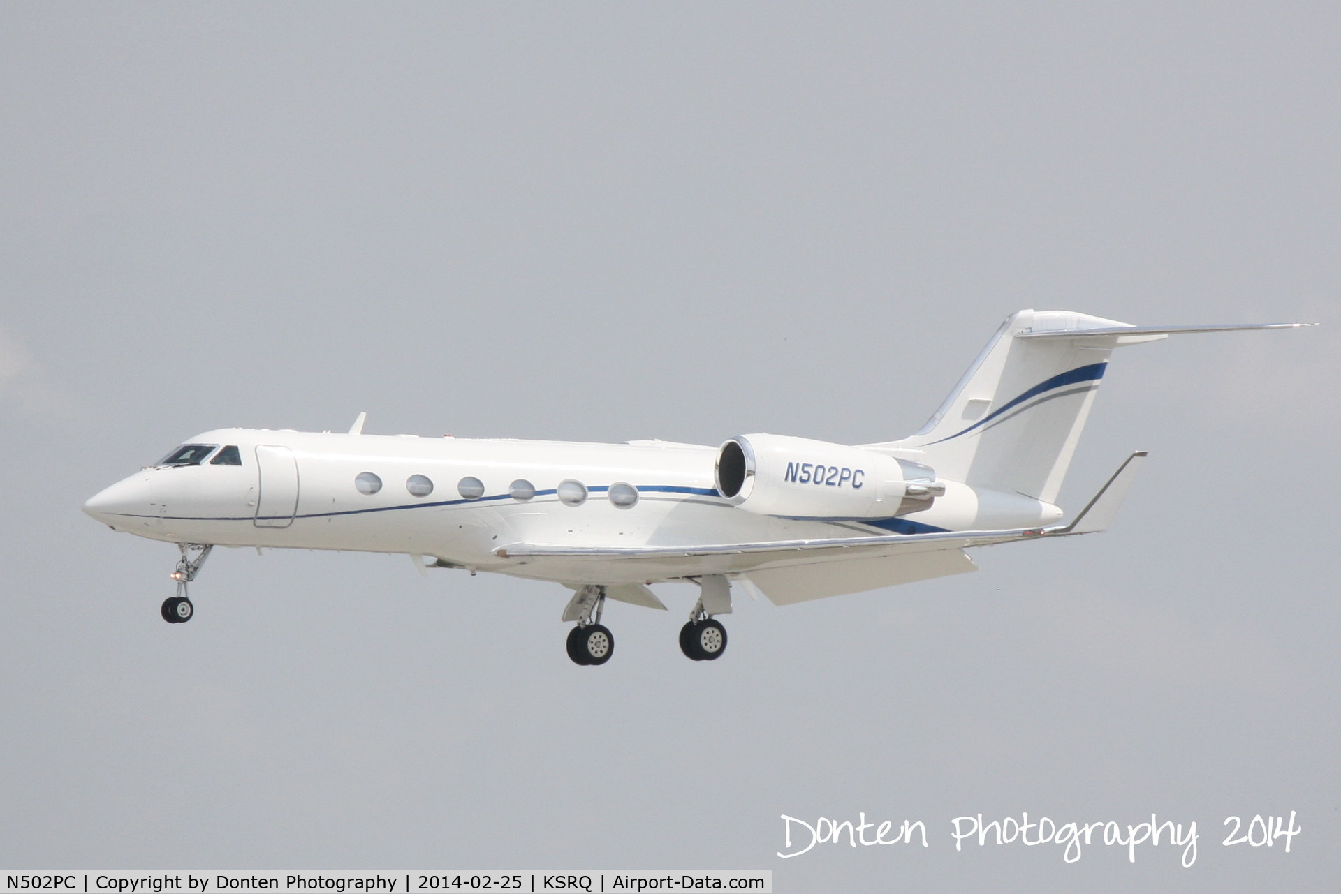 N502PC, 2001 Gulfstream Aerospace G-IV C/N 1435, Gulfstream IV (N502PC) arrives at Sarasota-Bradenton International Airport