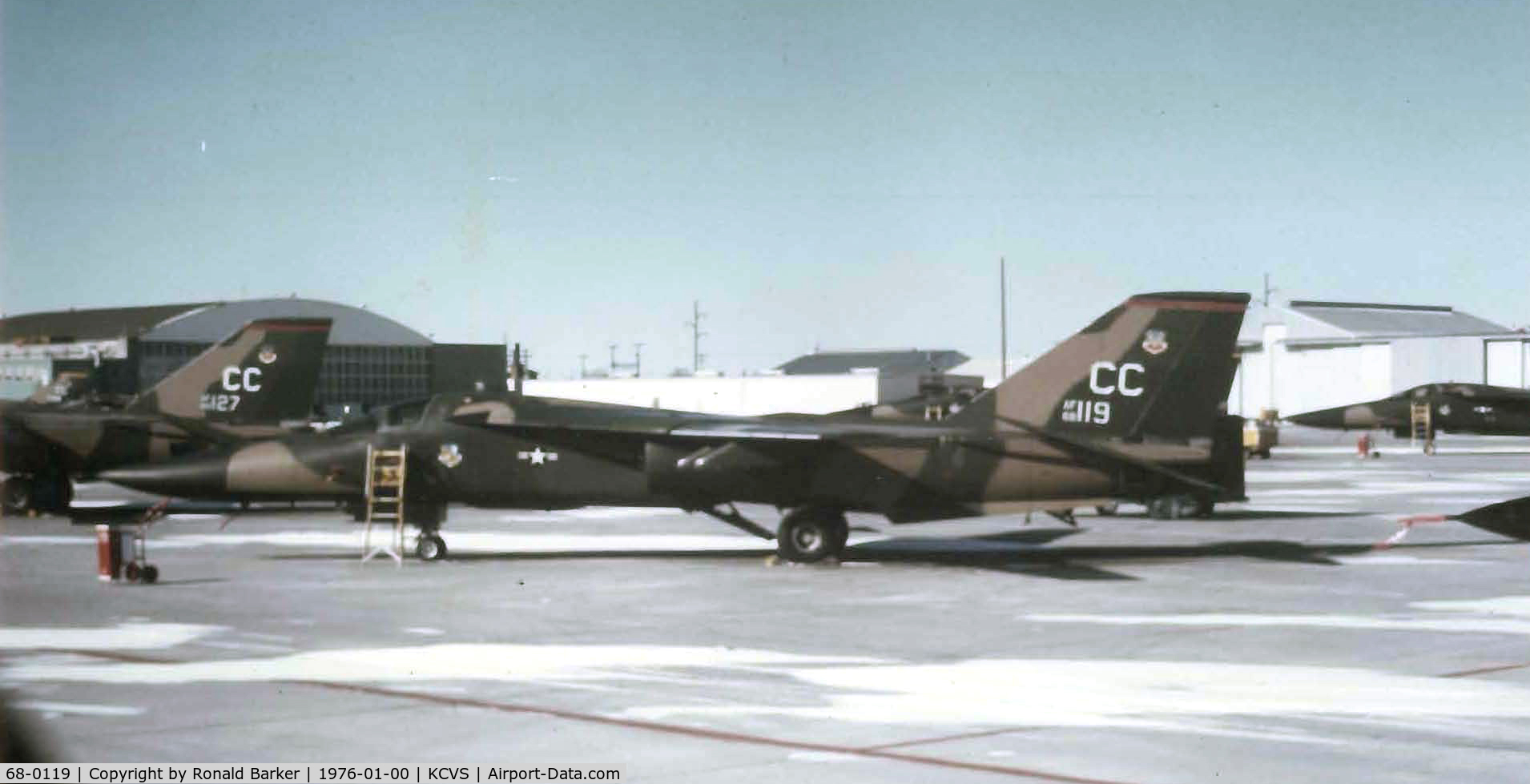 68-0119, 1968 General Dynamics F-111D C/N A6-24, On the ramp Cannon
