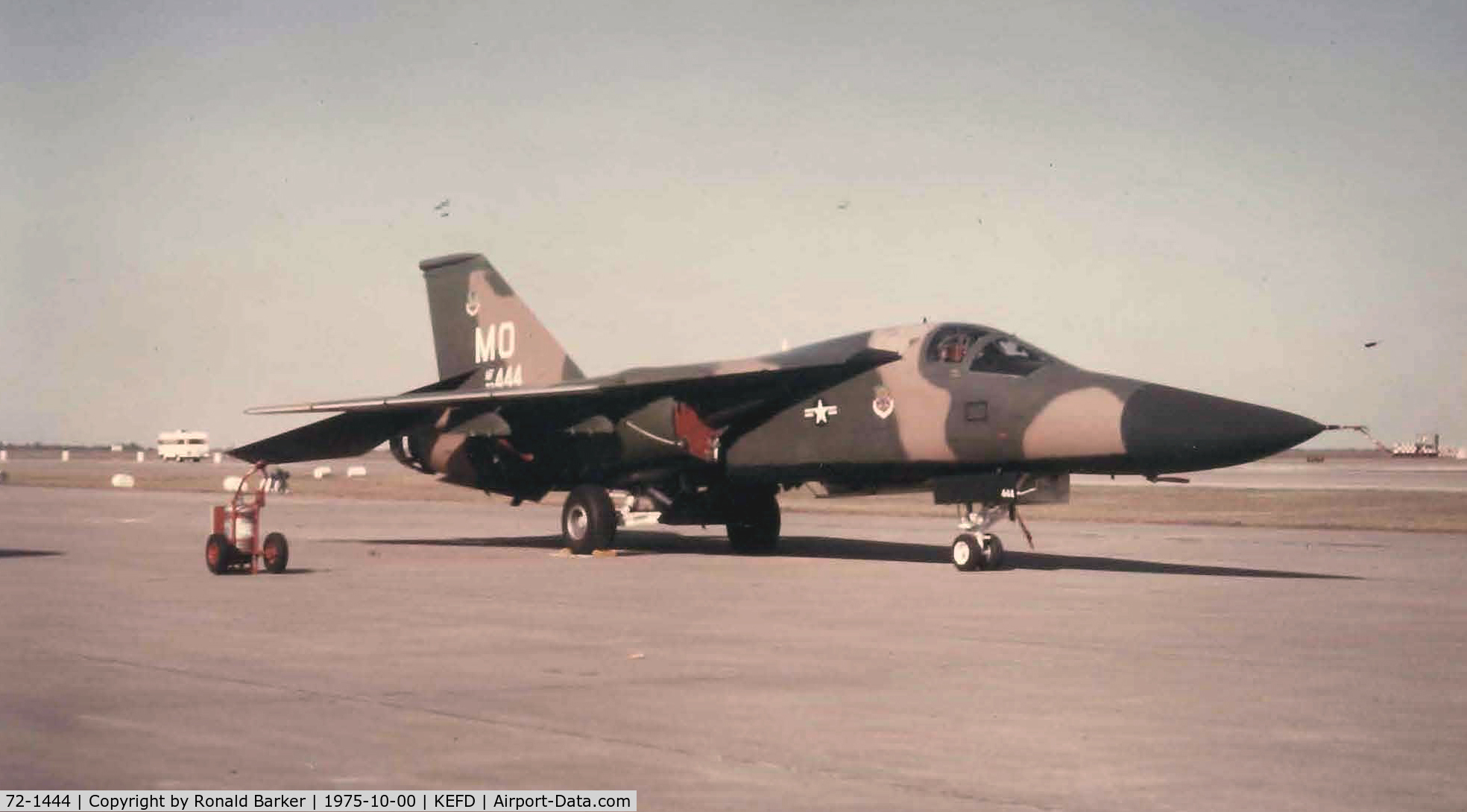72-1444, 1972 General Dynamics F-111F C/N E2-74, On display Ellington Field, TX