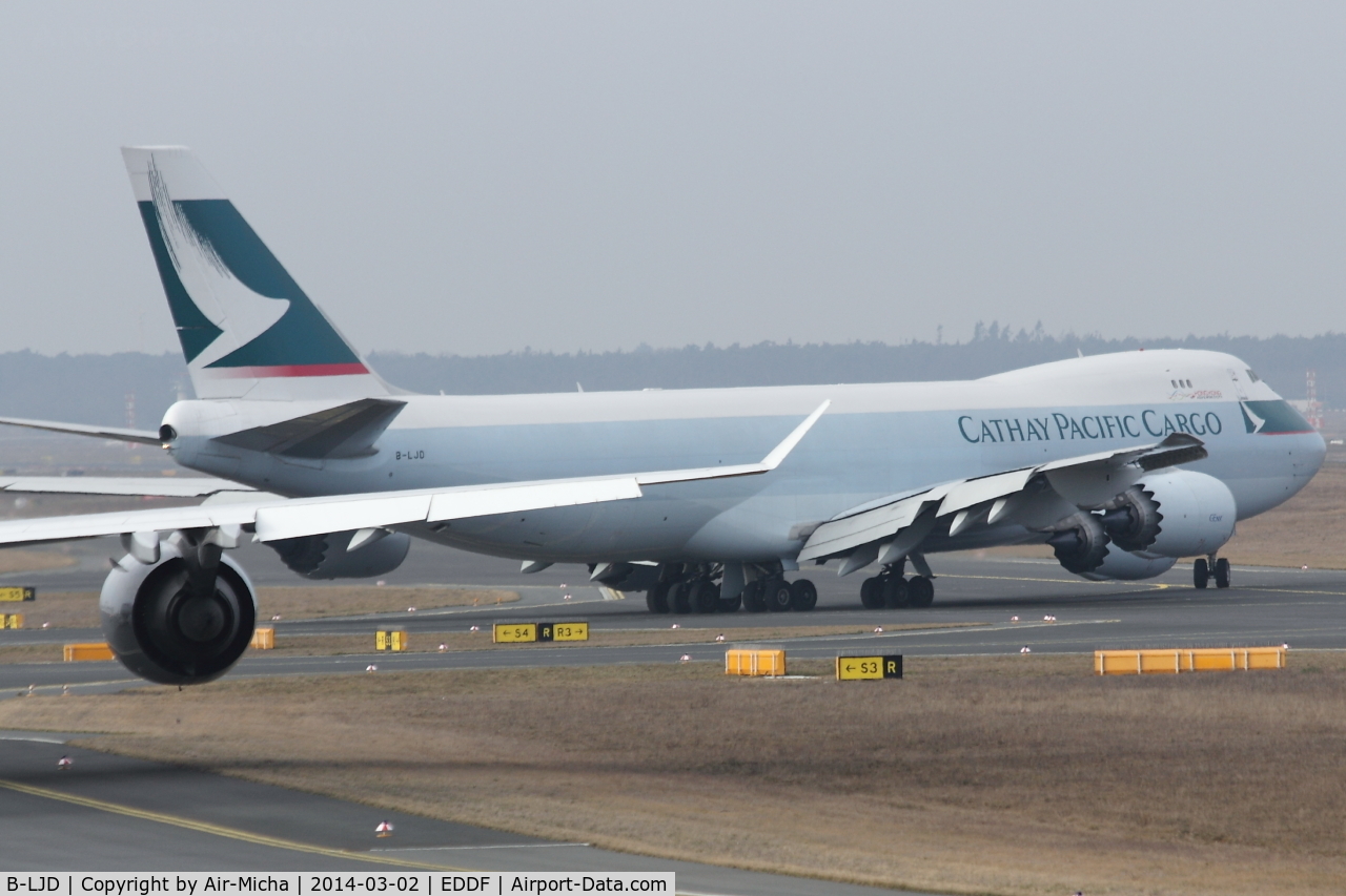 B-LJD, 2013 Boeing 747-867F/SCD C/N 39241, Cathay Pacific Airways
