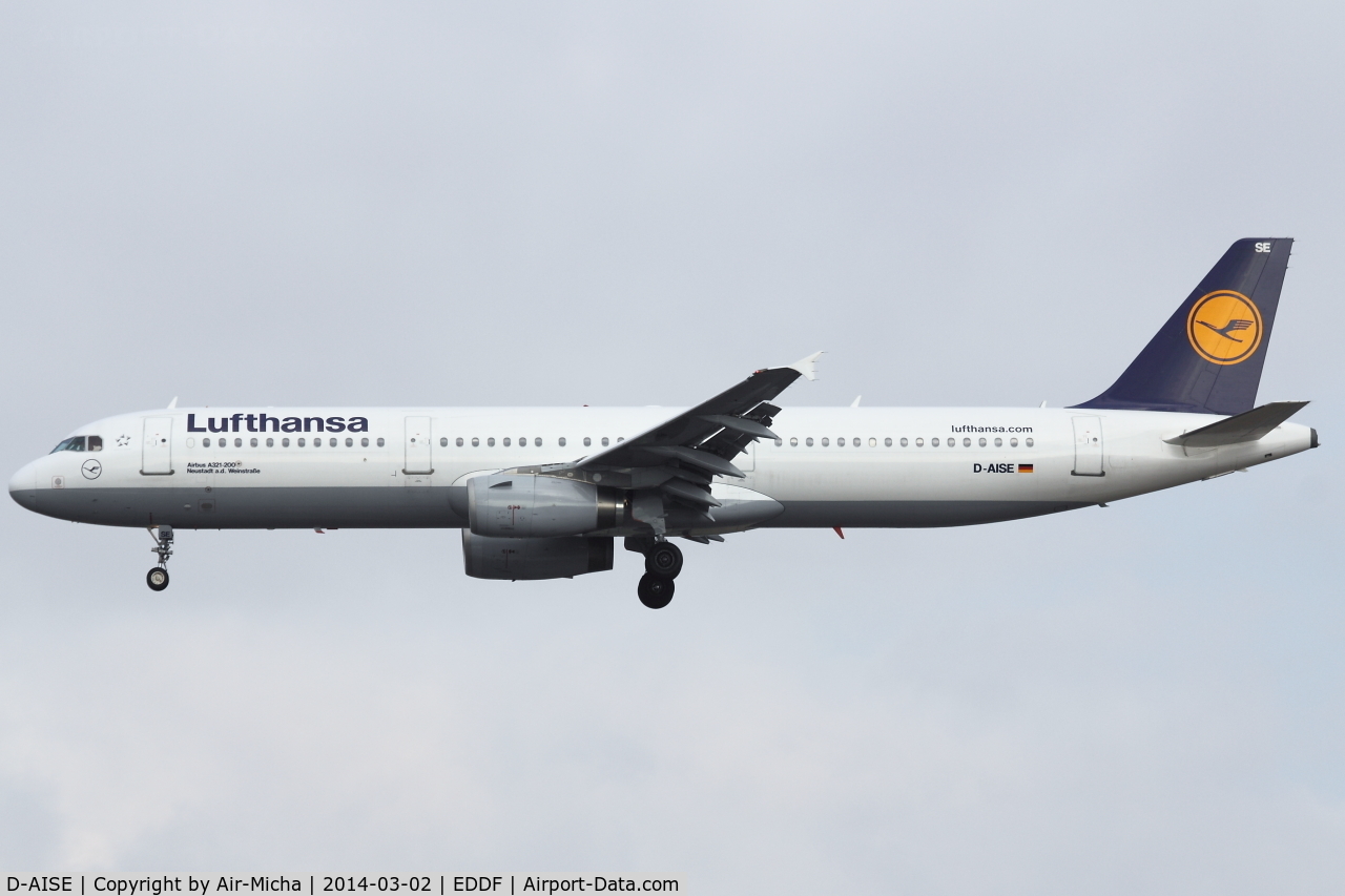 D-AISE, 2000 Airbus A321-231 C/N 1214, Lufthansa