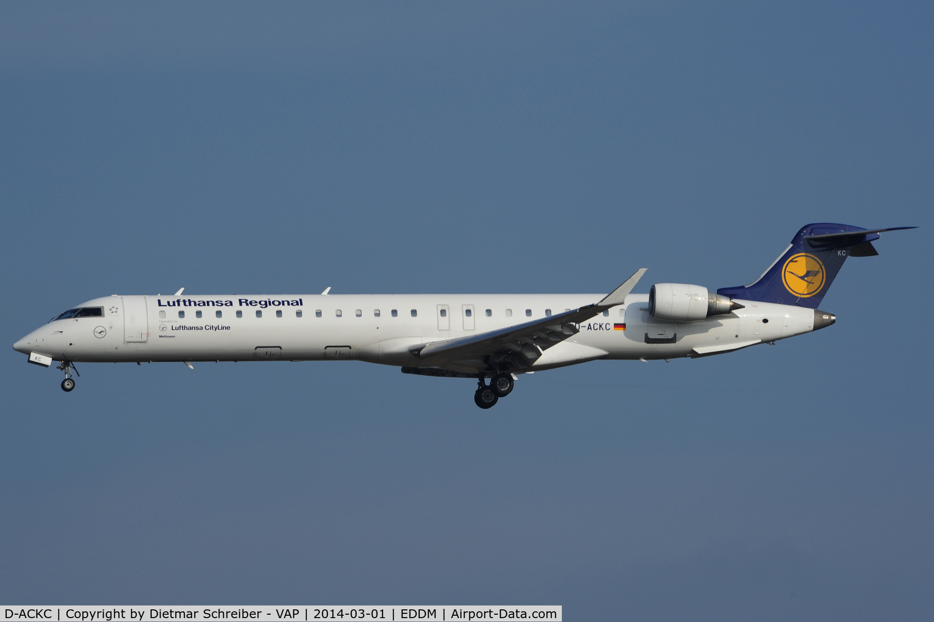 D-ACKC, 2006 Bombardier CRJ-900LR (CL-600-2D24) C/N 15078, Lufthansa Regional Regionaljet 900