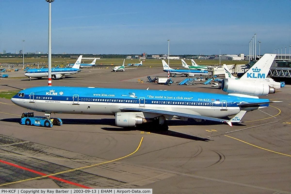 PH-KCF, 1994 McDonnell Douglas MD-11 C/N 48560, McDonnell Douglas MD-11 [48560] (KLM Royal Dutch Airlines) Amsterdam-Schiphol~PH 13/09/2003