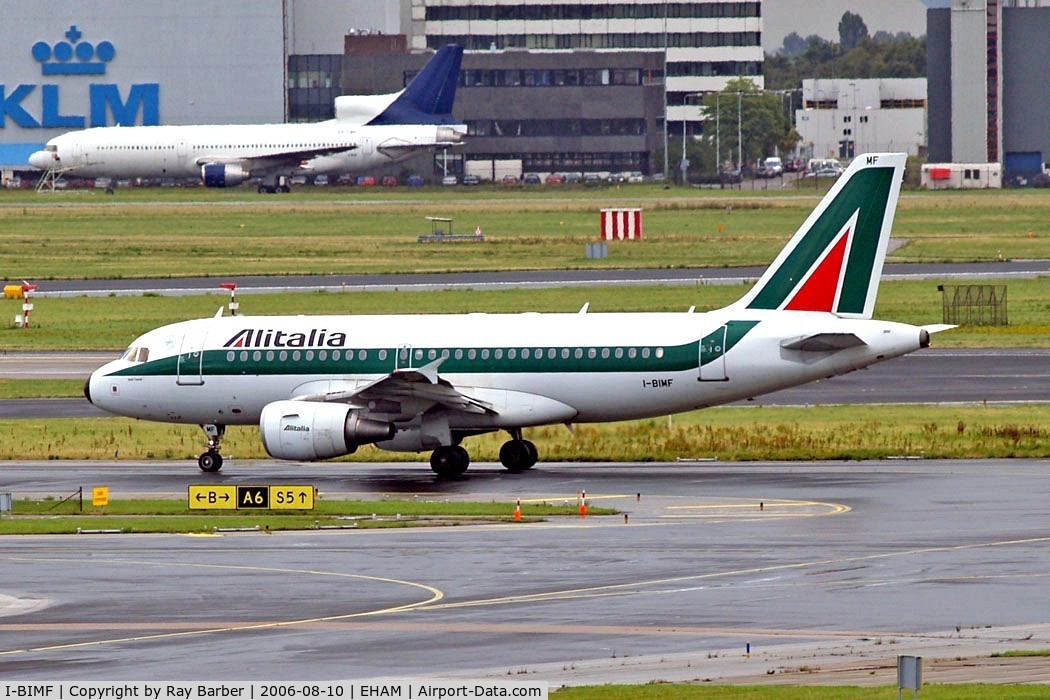 I-BIMF, 2003 Airbus A319-112 C/N 2083, Airbus A319-112 [2083] (Alitalia) Amsterdam-Schiphol~PH 10/08/2006