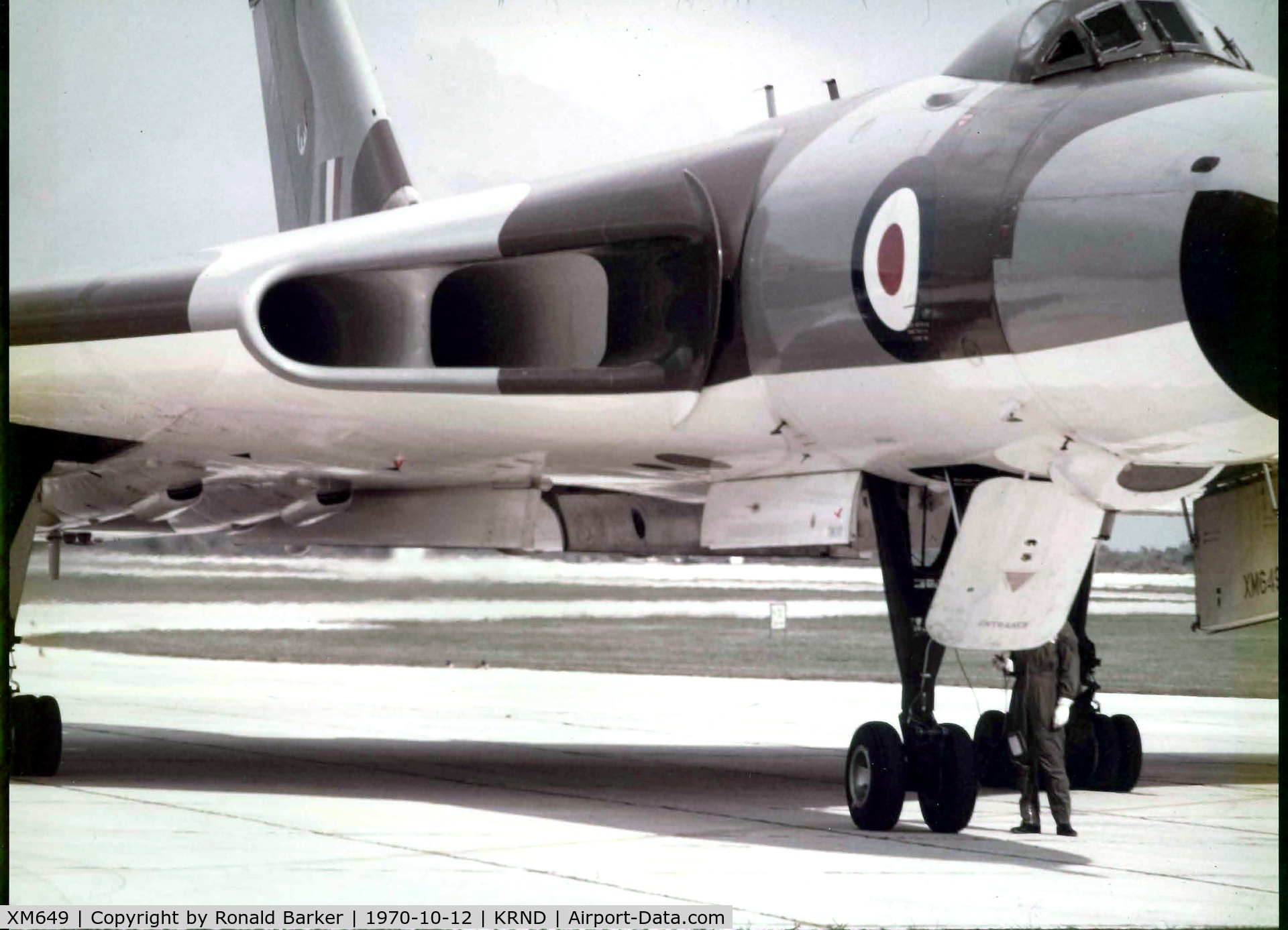 XM649, 1964 Avro Vulcan B.2 C/N Set 81, On display Randolph