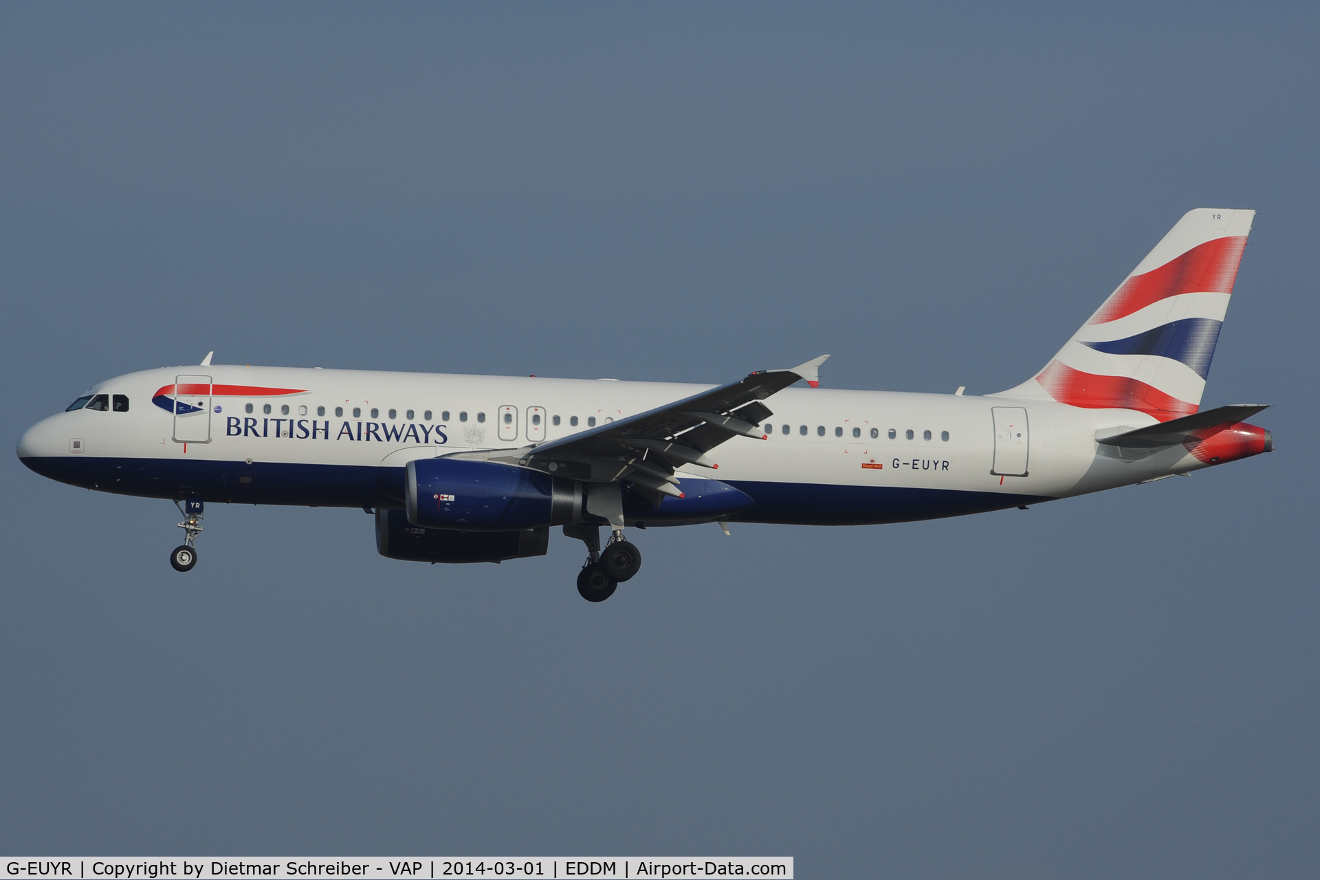 G-EUYR, 2013 Airbus A320-232 C/N 5856, British Airways Airbus 320