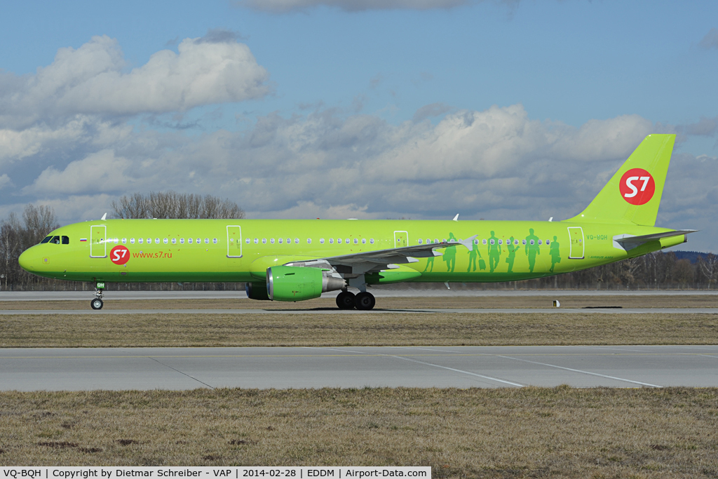 VQ-BQH, 2007 Airbus A321-211 C/N 3070, S7 Airlines Airbus 321