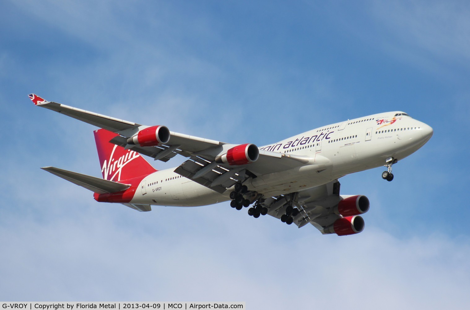 G-VROY, 2001 Boeing 747-443 C/N 32340, Virgin Atlantic 747-400