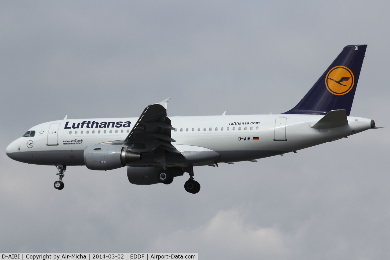 D-AIBI, 2012 Airbus A319-112 C/N 5284, Lufthansa