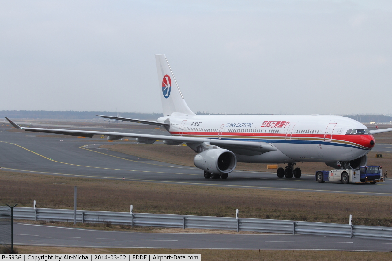 B-5936, 2013 Airbus A330-243 C/N 1461, China Eastern Airlines