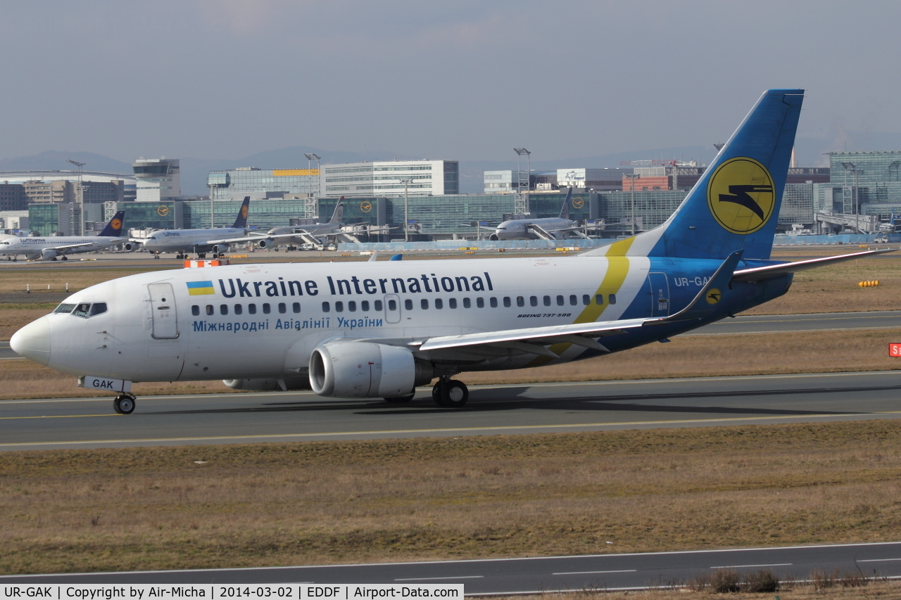 UR-GAK, 1992 Boeing 737-5Y0 C/N 26075, Ukraine International Airlines