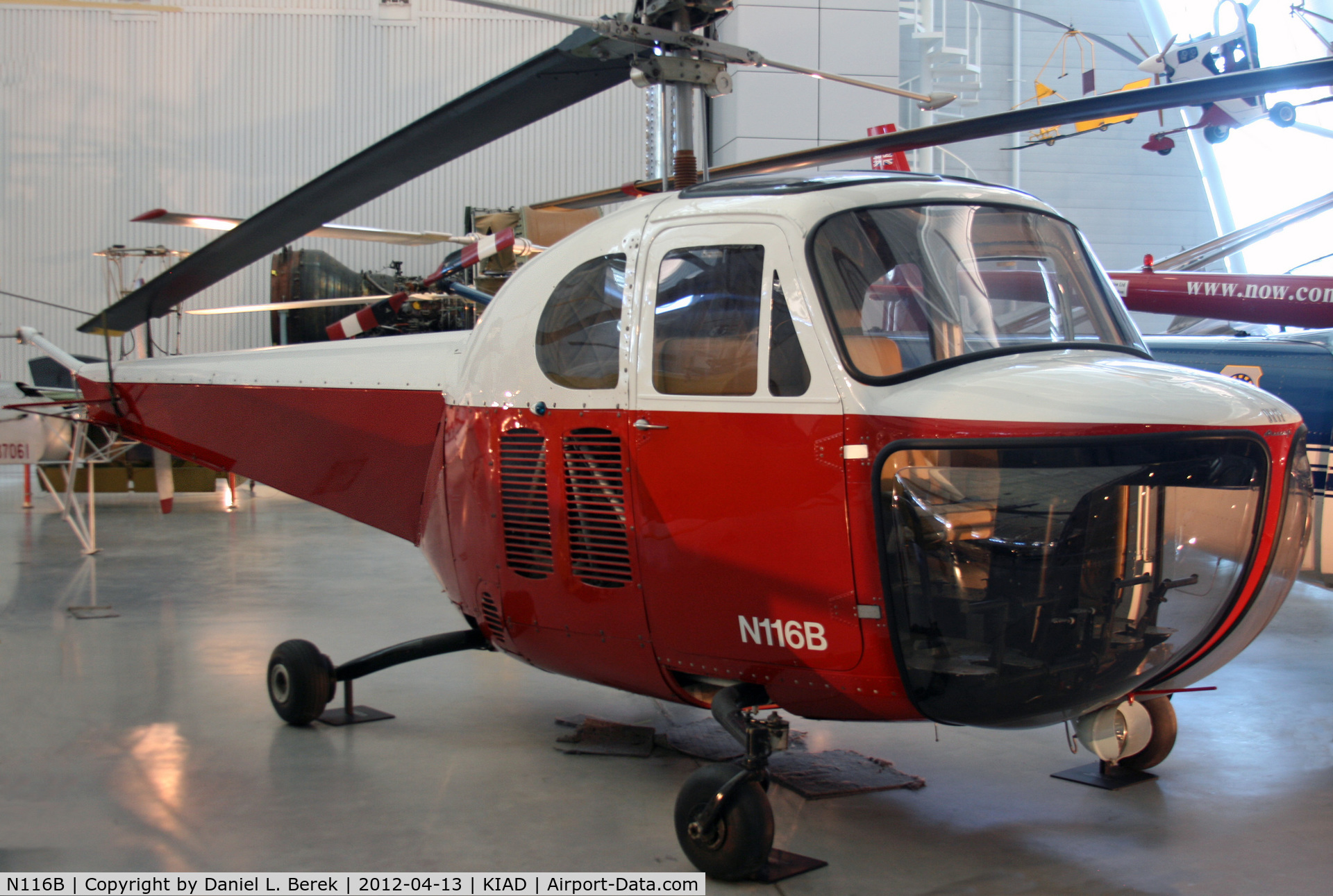 N116B, 1947 Bell 47B C/N 36, This aircraft enjoyed a 57-year flying career, the longest for any rotorcraft.