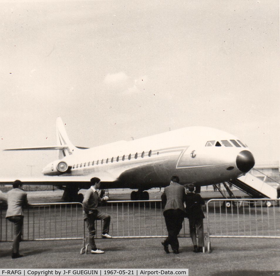 F-RAFG, 1963 Sud Aviation SE-210 Caravelle III C/N 141, Open day at French Air Force Villacoublay air base on 1967-05-21; presidential Caravelle in service with GTLA 1/60.