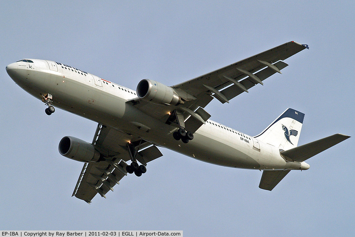 EP-IBA, 1993 Airbus A300B4-605R C/N 723, Airbus A300B4-605R [723] (Iran Air) Home~G 03/02/2011. On approach 27R.