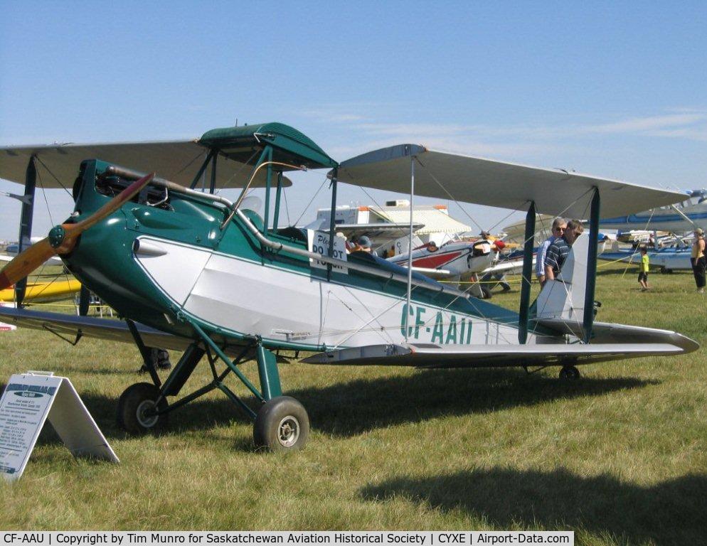 CF-AAU, 1930 De Havilland DH-60GM Gipsy Moth C/N 111, DH-60GM Gipsy Moth Serial # 111
Owned by T C Holdings Inc
On Loan to Saskatchewan Aviation Historical Society