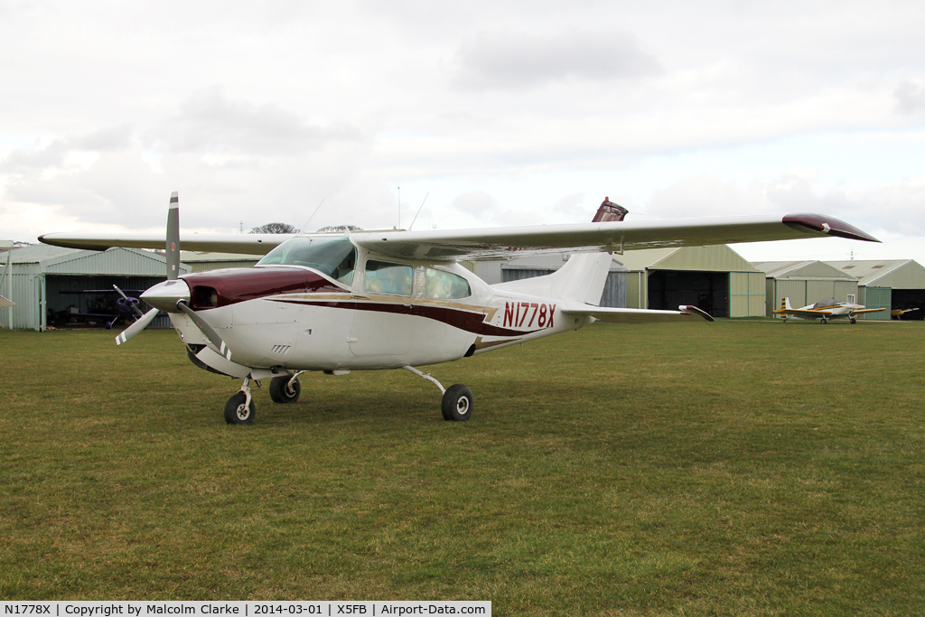 N1778X, 1975 Cessna 210L Centurion C/N 21060798, Cessna 210L, Fishburn Airfield UK, March 2014.