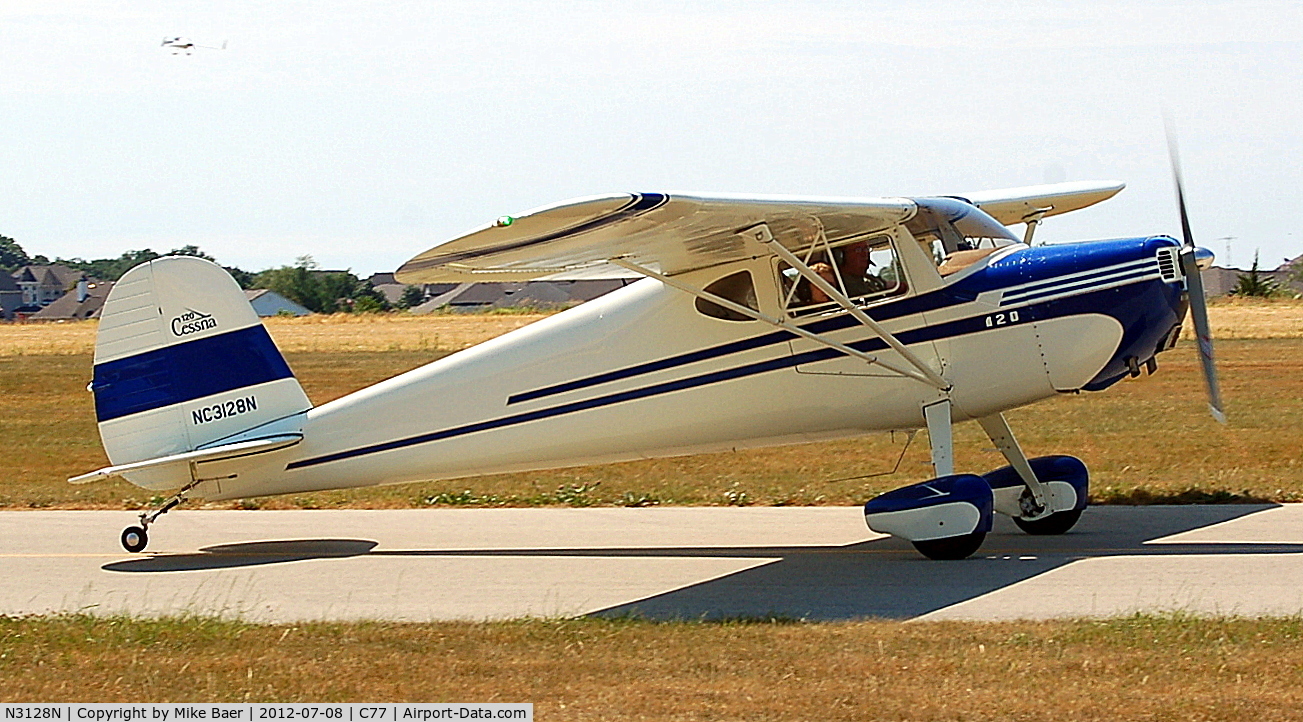 N3128N, 1947 Cessna 120 C/N 13386, N3128N @ C77