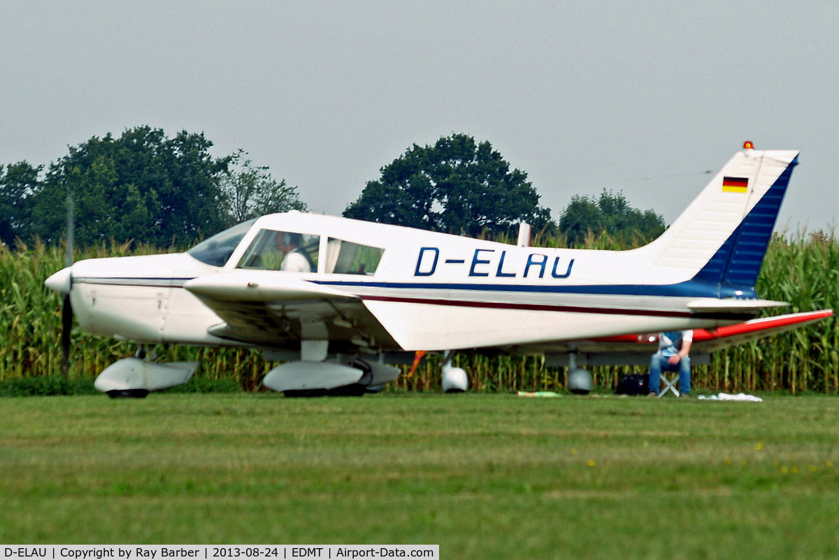 D-ELAU, Piper PA-28-140 Cherokee C/N 28-7325296, D-ELAU   Piper PA-28-140 Cherokee [28-7325296] Tannheim~D 24/08/2013