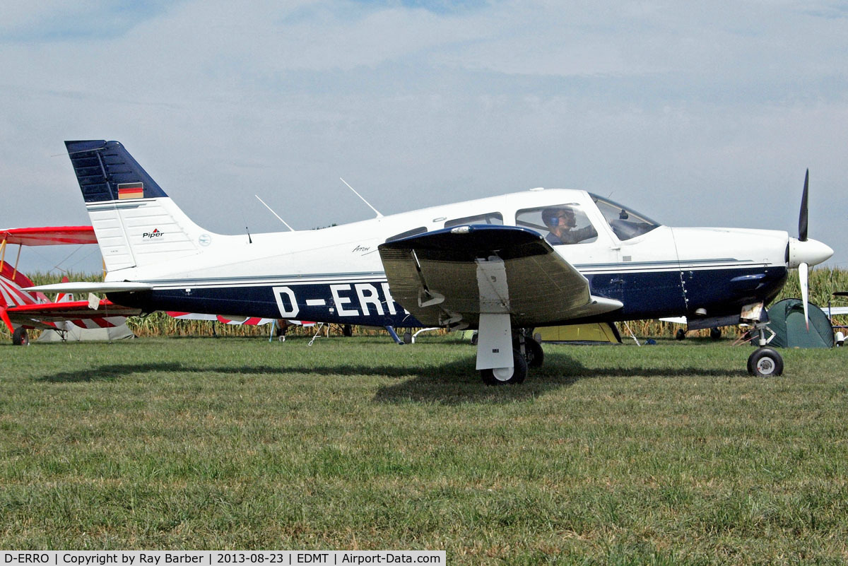 D-ERRO, Piper PA-28R-201 Cherokee Arrow III C/N 2844005, Piper PA-28R-201 Arrow III [2844005] Tannheim~D 23/08/2013