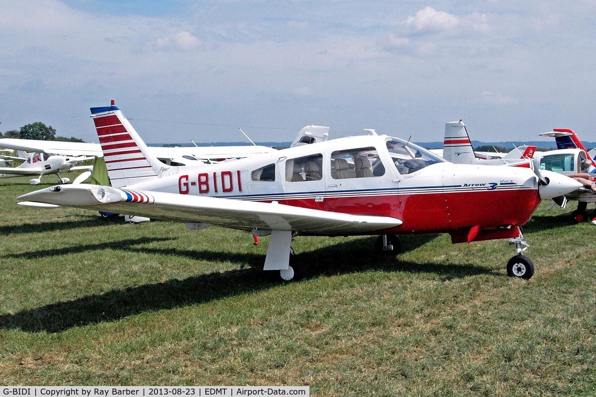 G-BIDI, 1978 Piper PA-28R-201 Cherokee Arrow III C/N 28R-7837135, Piper PA-28R-201 Arrow III [28R-7837135] Tannheim~D 23/08/2013