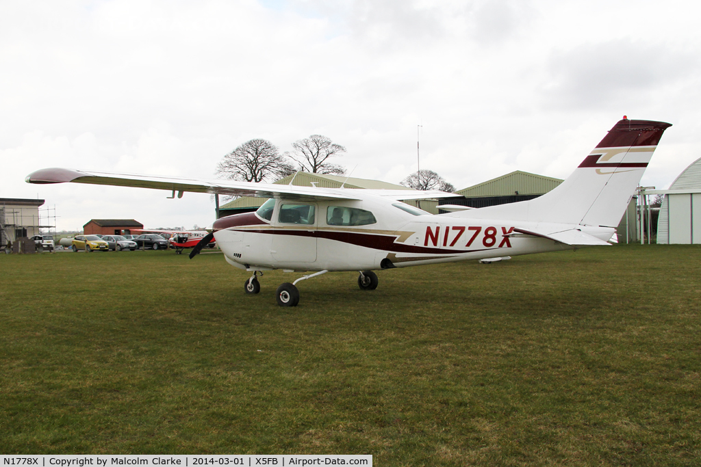 N1778X, 1975 Cessna 210L Centurion C/N 21060798, Cessna 210L, Fishburn Airfield UK March 2014.