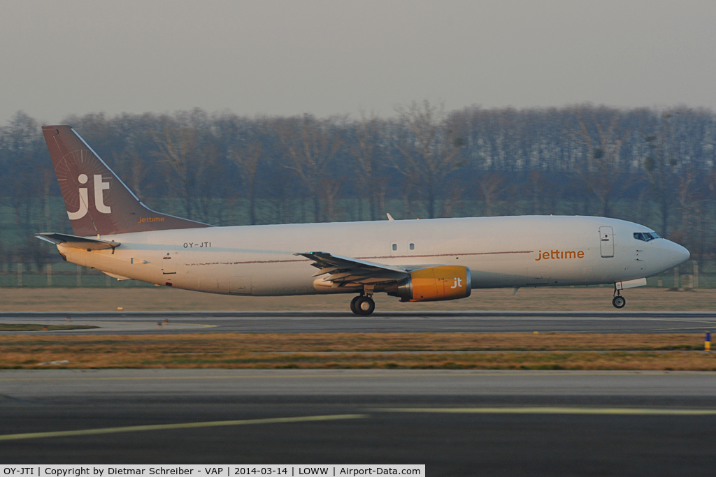 OY-JTI, 1991 Boeing 737-448 C/N 25052, Jettime Boeing 737-400