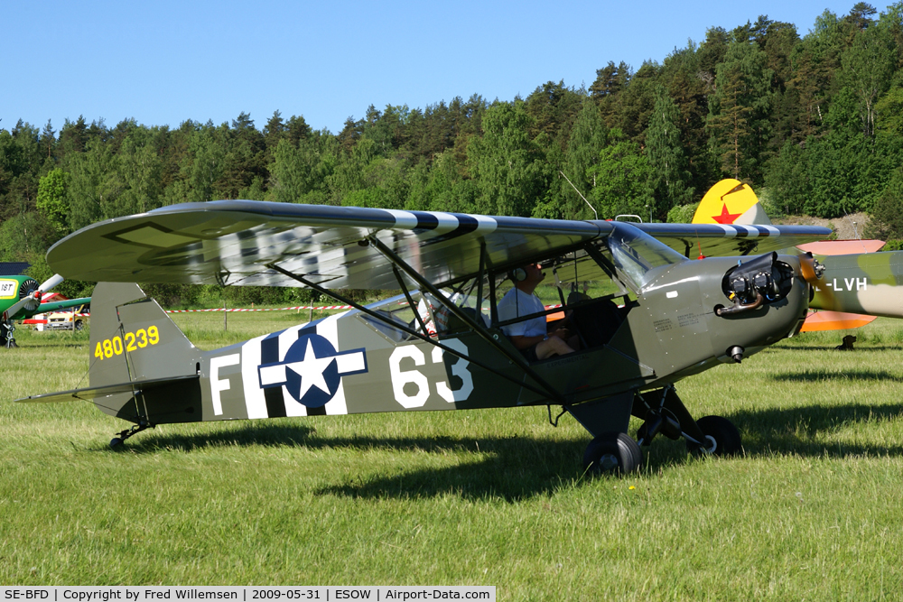 SE-BFD, 1944 Piper L-4J Grasshopper (J3C-65D) C/N 12535-993, 