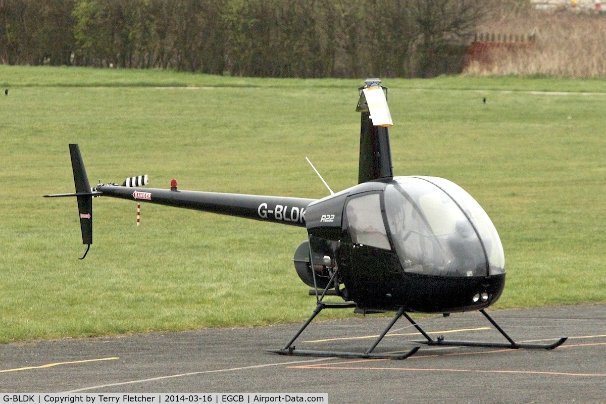 G-BLDK, 1981 Robinson R22 Beta C/N 0139, 1981 Robinson R22 Beta, c/n: 0139 at City of Manchester Airport