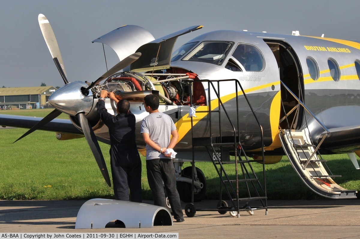 A5-BAA, 2008 Pilatus PC-12/47 C/N 885, Final checks before delivery to Bhutan
