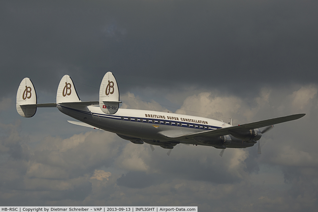 HB-RSC, 1955 Lockheed C-121C Super Constellation (L-1049F) C/N 1049F-4175, Breitling L1049