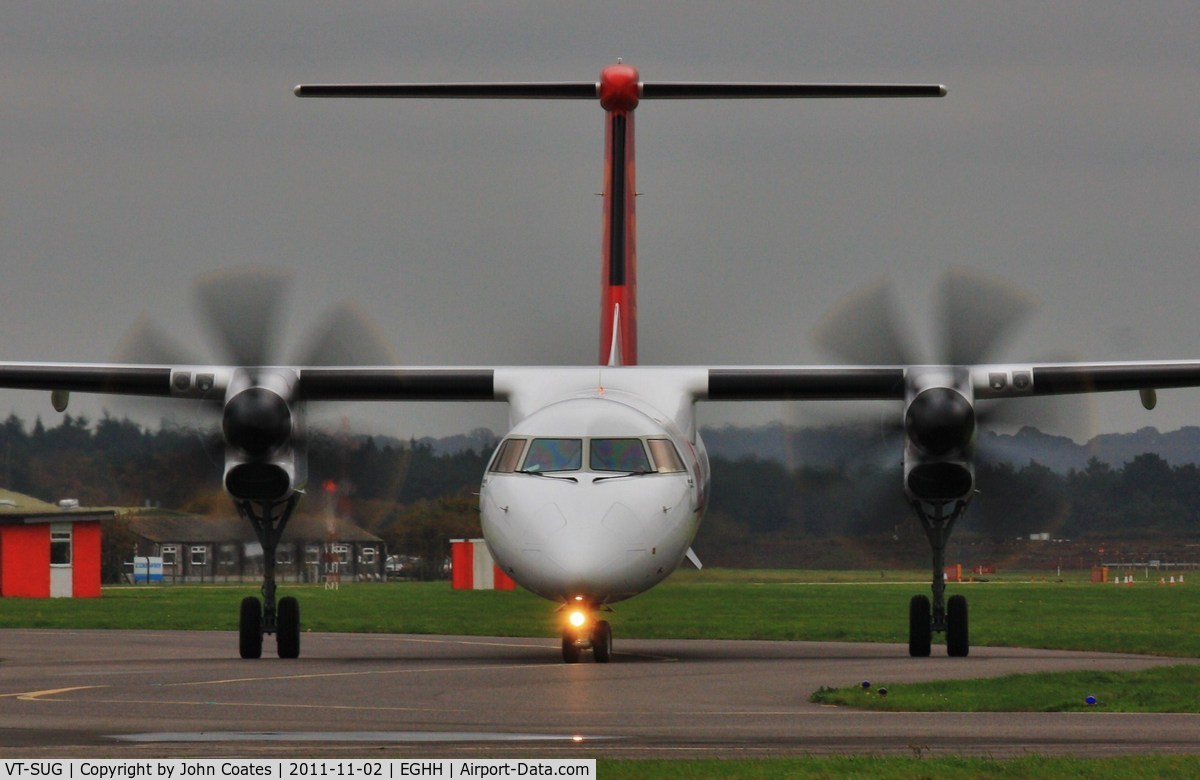 VT-SUG, 2011 De Havilland Canada DHC-8-402Q Dash 8 Dash 8 C/N 4387, Taxiing to depart