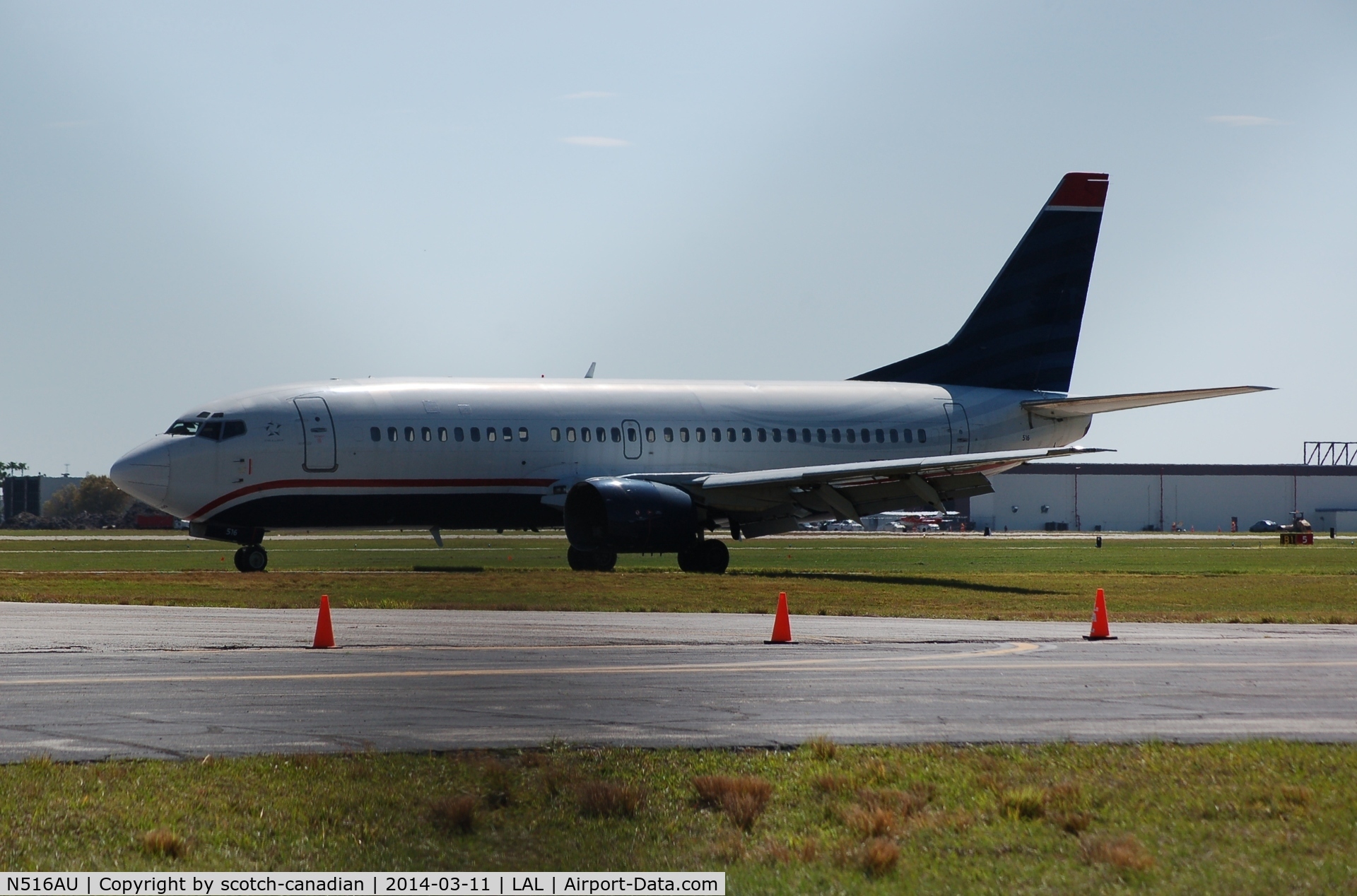 N516AU, 1987 Boeing 737-3B7 C/N 23702, Unidentified Aircraft on the ramp at Lakeland Linder Regional Airport, Lakeland, FL