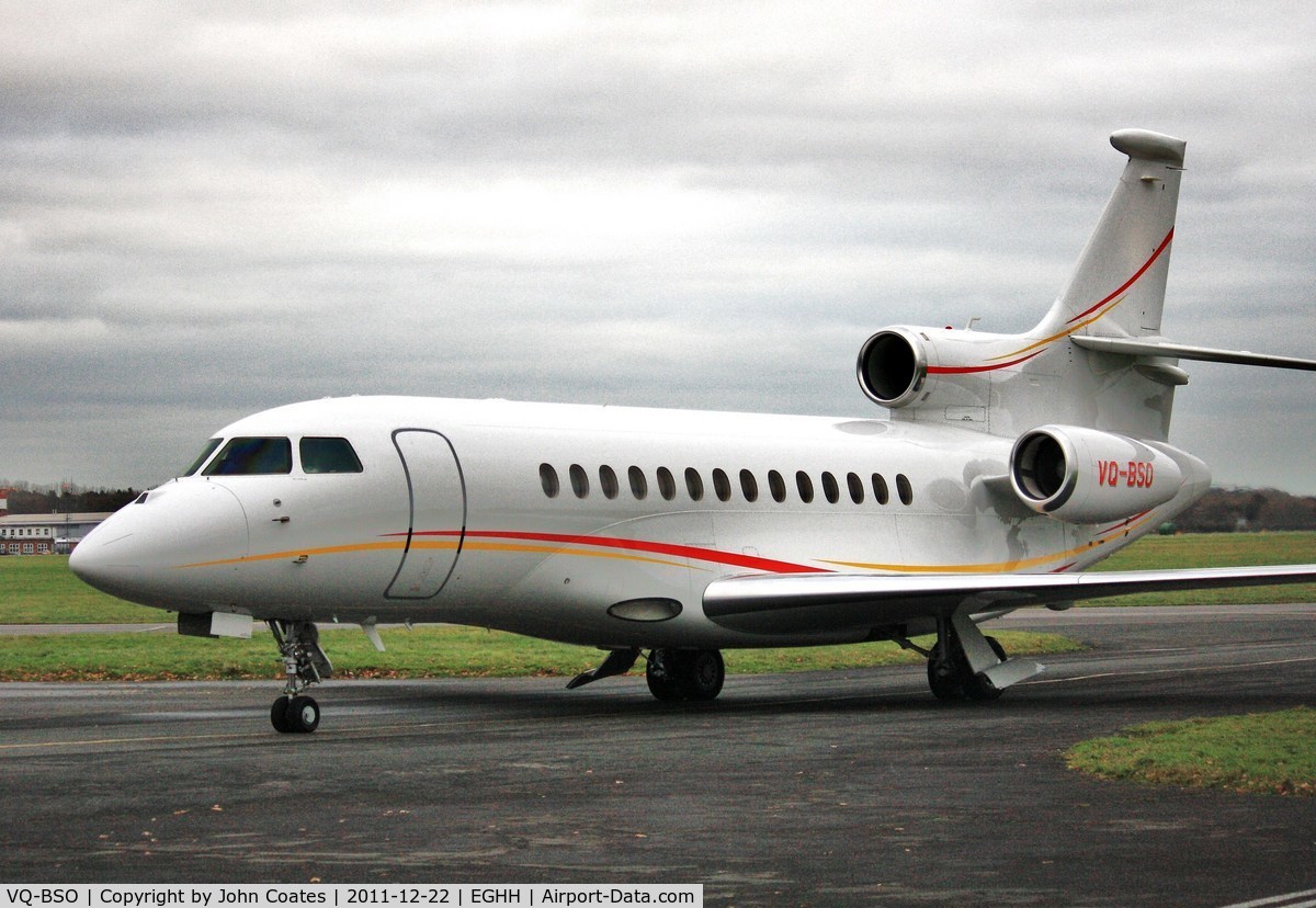VQ-BSO, 2009 Dassault Falcon 7X C/N 064, At Sigs