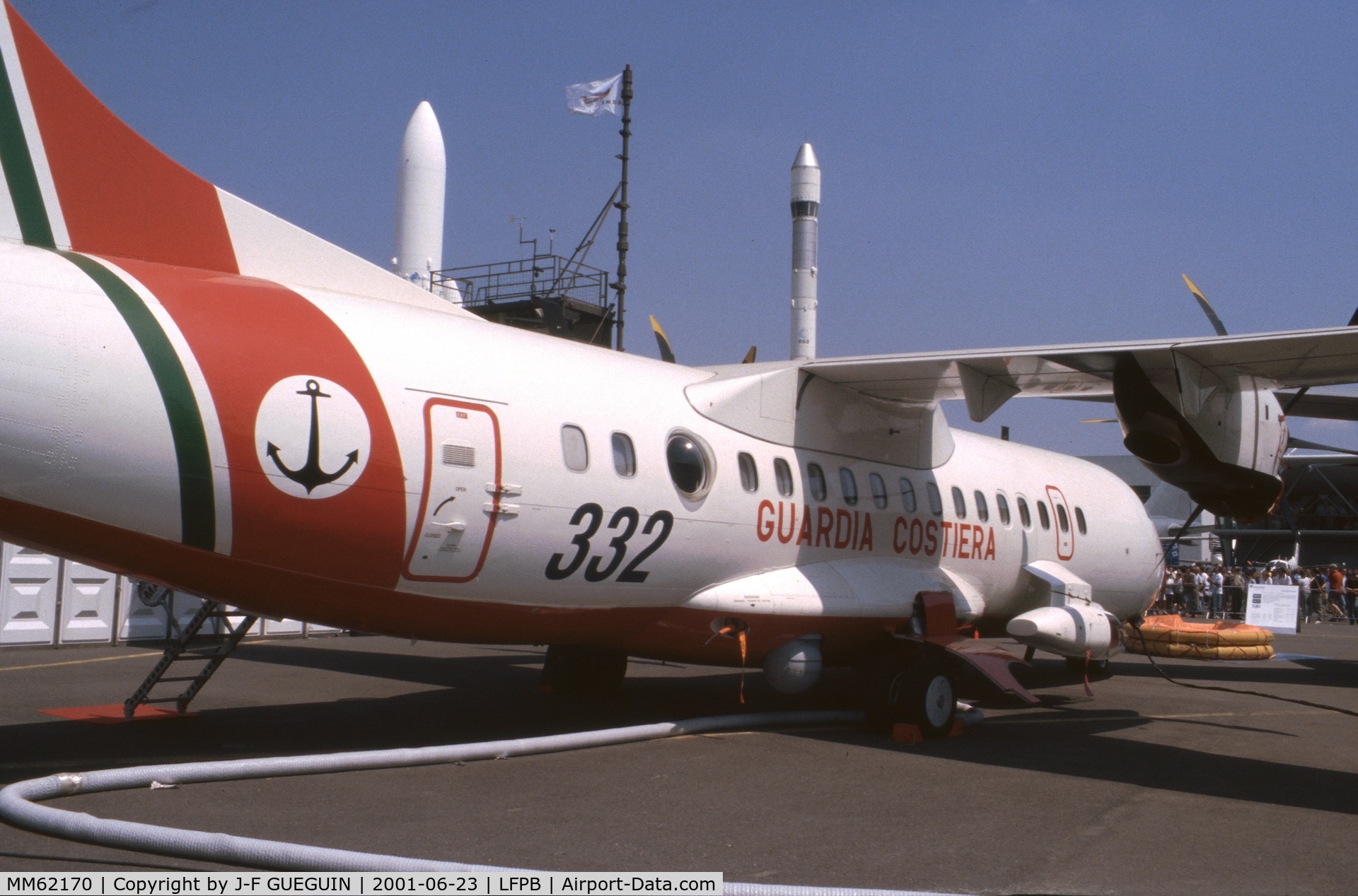 MM62170, 1995 ATR 42-420MP C/N 466, On display at 2001 Paris-Le Bourget airshow.