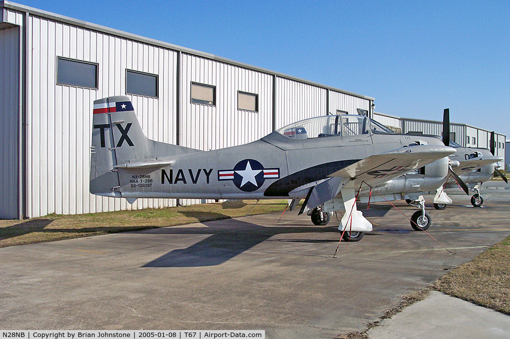 N28NB, 1953 North American T-28B C/N 53-138287, At Home base NX28NB 53-138287 NA T-28B Trojan Hicks, TX 8.1.05