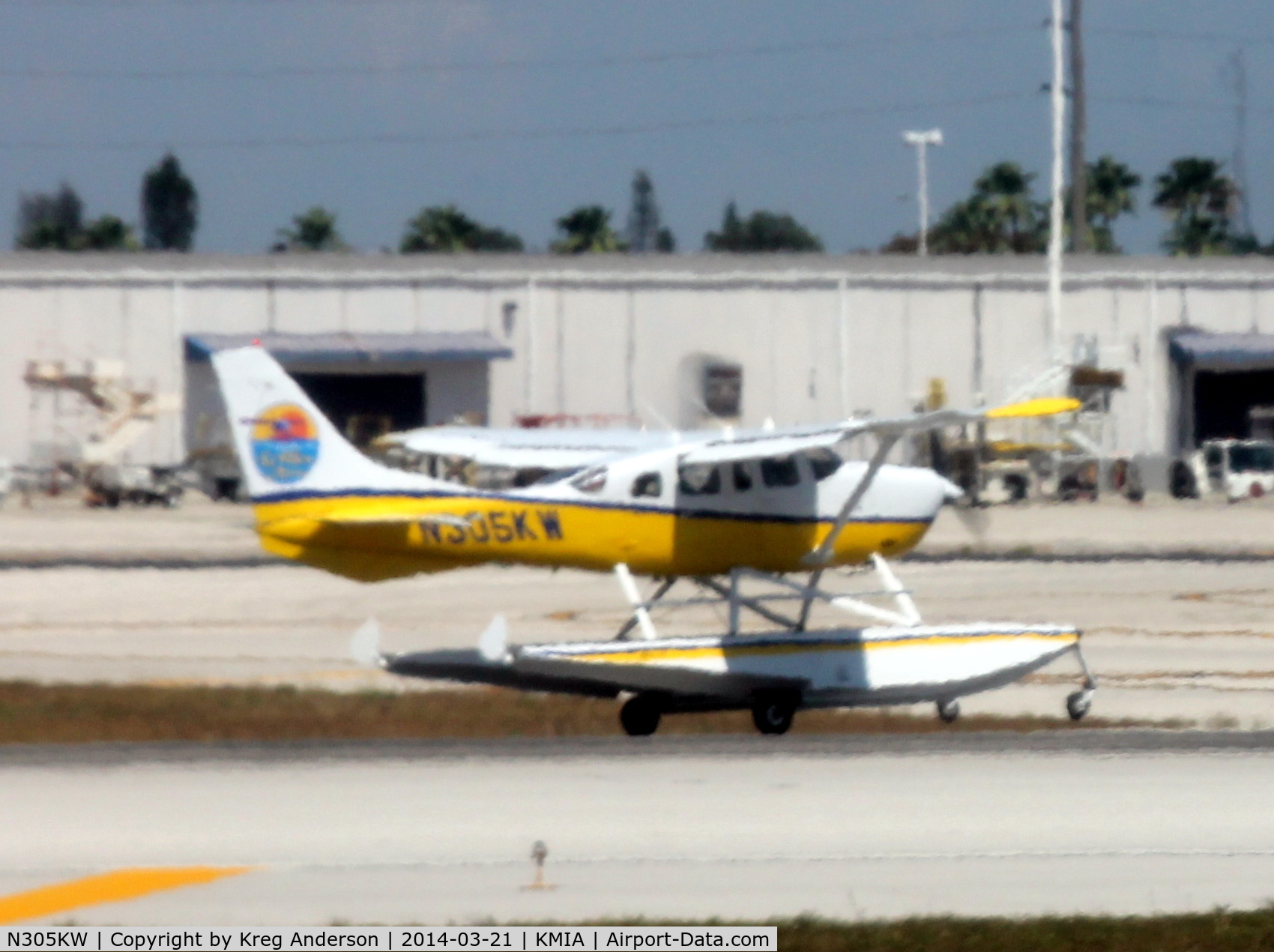 N305KW, 1978 Cessna U206G Stationair C/N U206-04213, Key West Seaplanes Cessna U206G Stationair taking off at MIA.