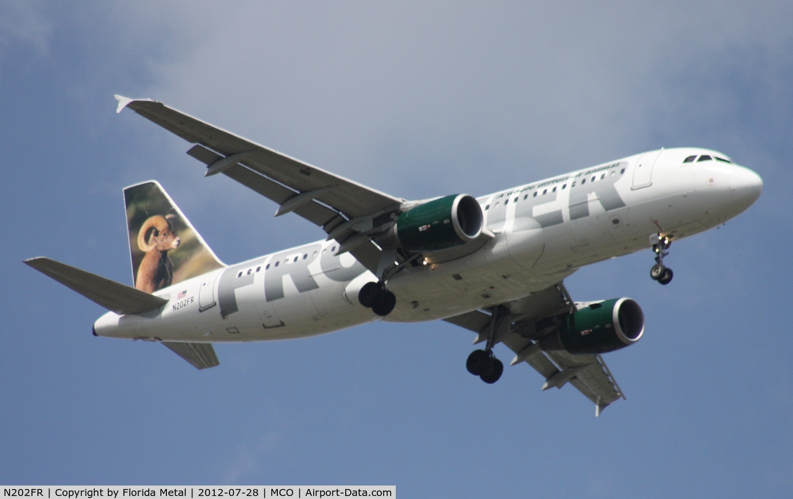 N202FR, 2008 Airbus A320-214 C/N 3431, Frontier 