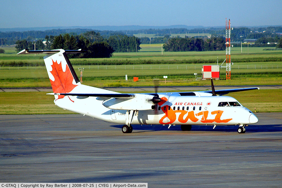 C-GTAQ, 1989 De Havilland Canada DHC-8-301 Dash 8 C/N 180, De Havilland Canada DHC-8-301 Dash 8 [180] (Air Canada Jazz) Edmonton-International~C 25/07/2008