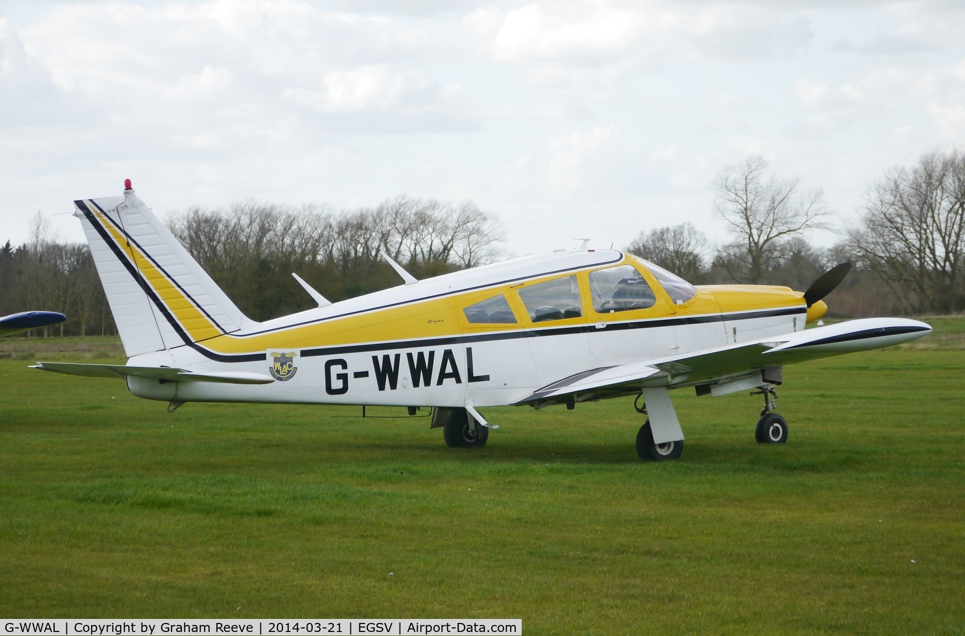 G-WWAL, 1968 Piper PA-28R-180 Cherokee Arrow C/N 28R-30461, Parked at Old Buckenham.