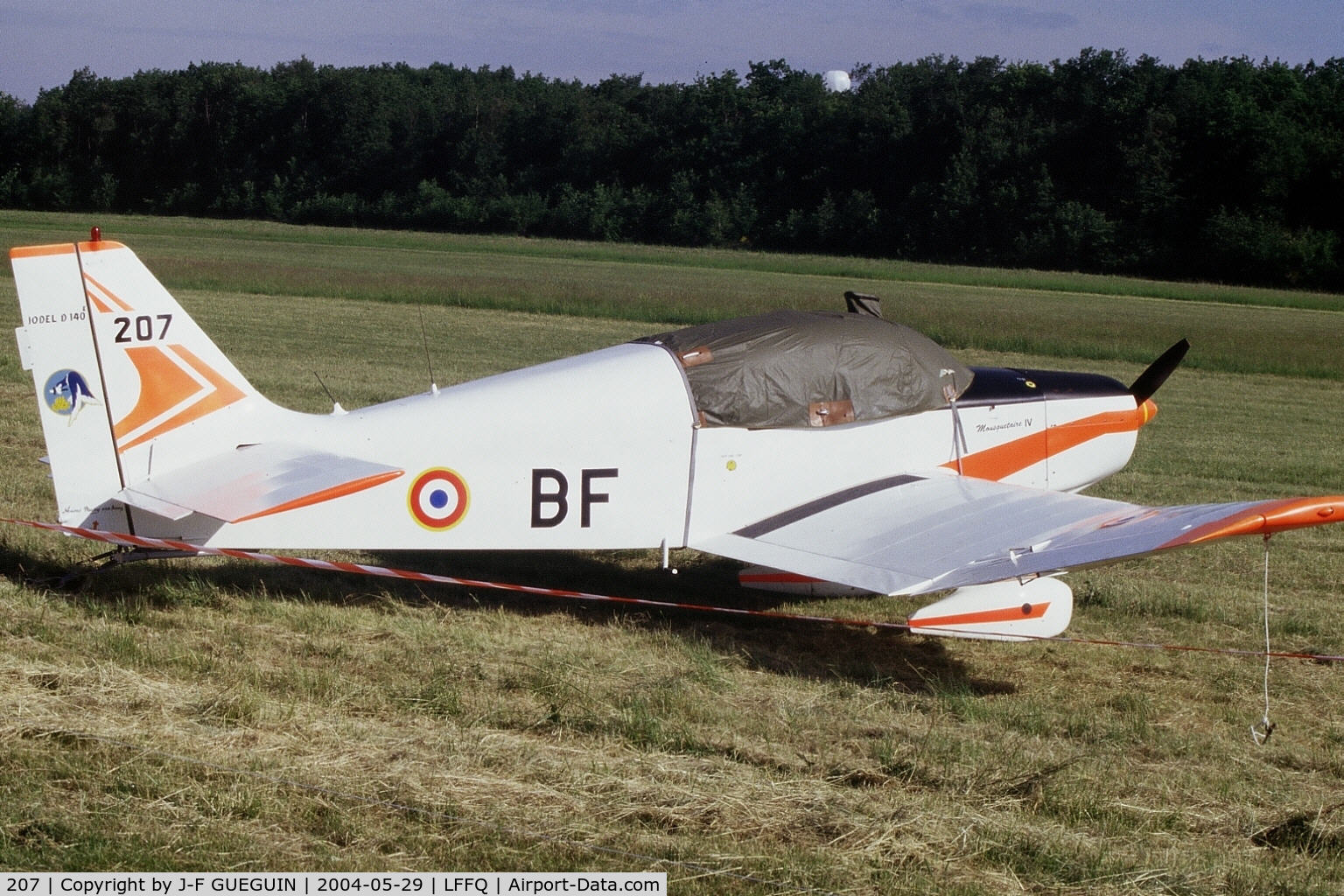 207, SAN Jodel D-140E Mousquetaire IV C/N 207, On display at La Ferté-Alais, 2004 airshow.