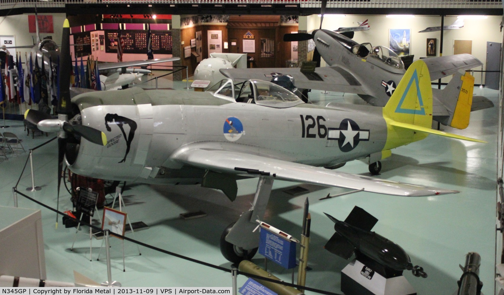 N345GP, Republic P-47N Thunderbolt C/N 539C/1537, P-47N at USAF Armament Museum