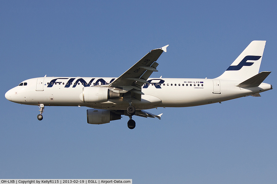 OH-LXB, 2001 Airbus A320-214 C/N 1470, London Heathrow - Finnair